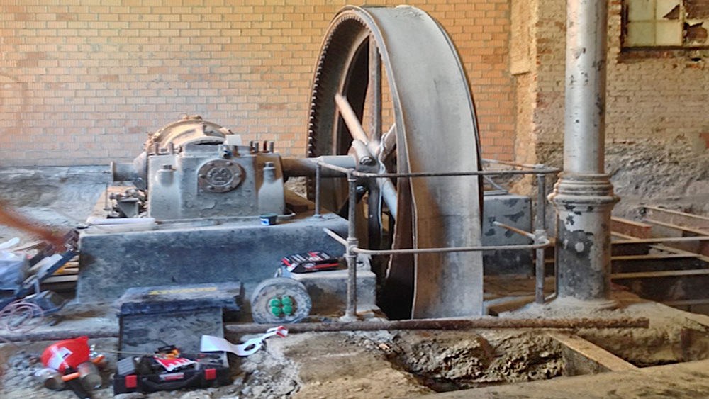 INGOLSTADT: Démolition des fondations en béton des machines de l'ancienne brasserie