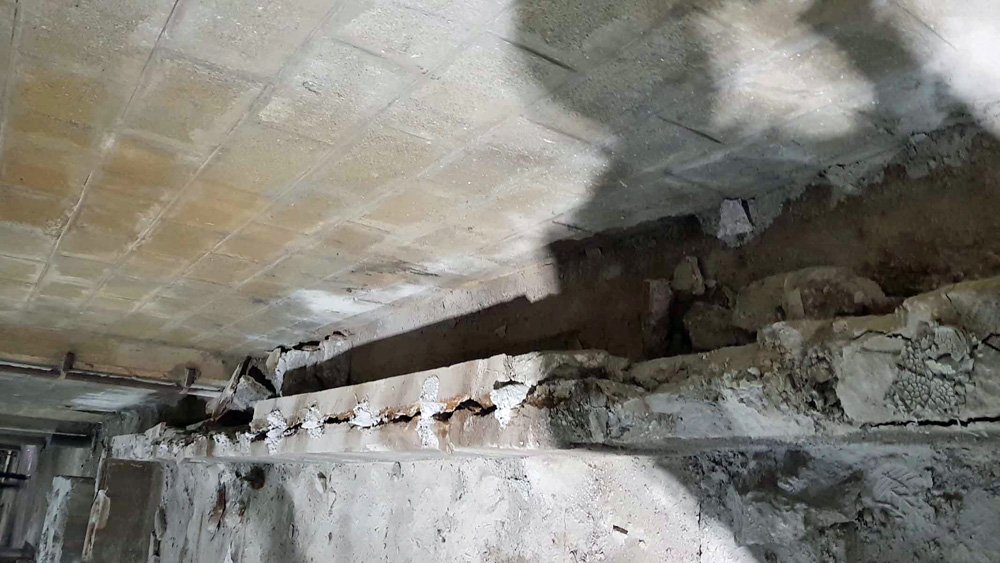 BANJA LUKA: Demolition of concrete walls in water tanks